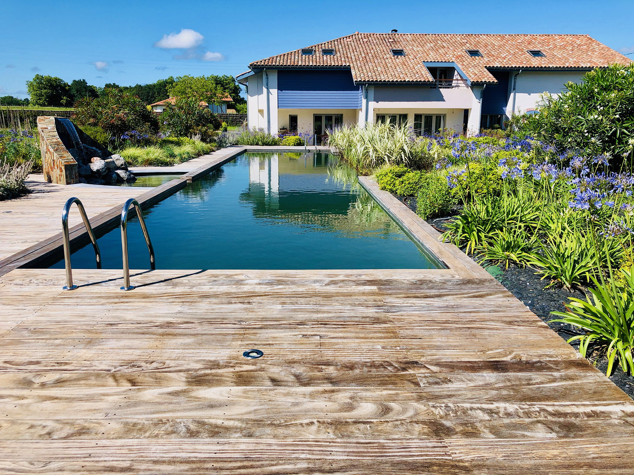Piscine naturelle luxueuse